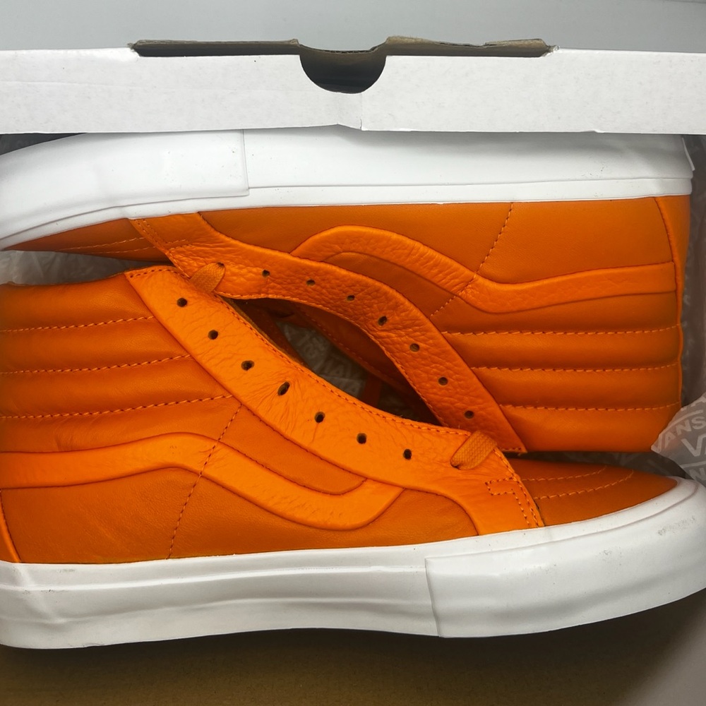 Vans SK8-Hi Reissue ST SZ 9.5M Orange /White